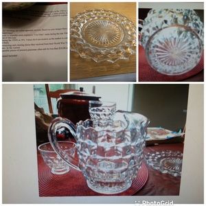 Antique Glassware setting of 8
